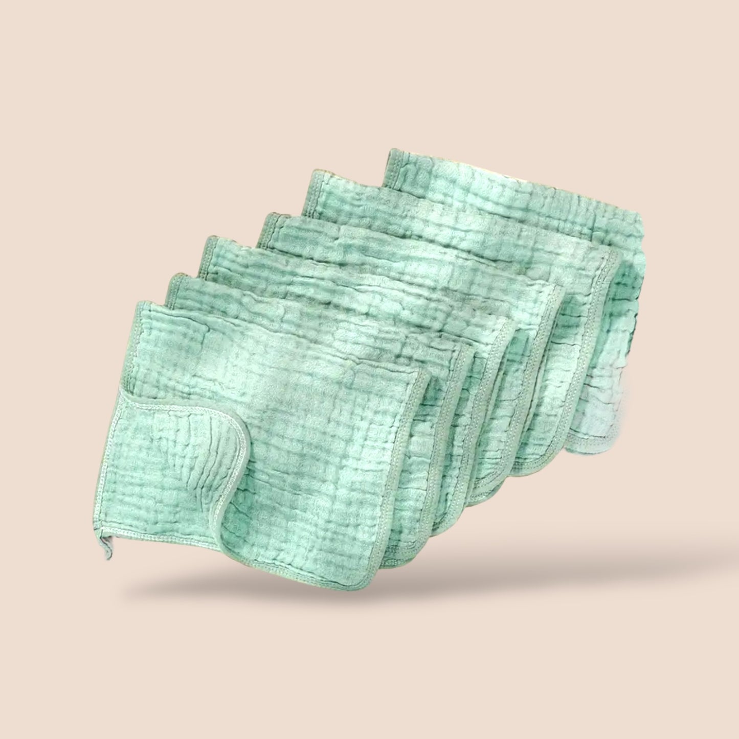 Minty Cloud Washcloths - Pack of 6
