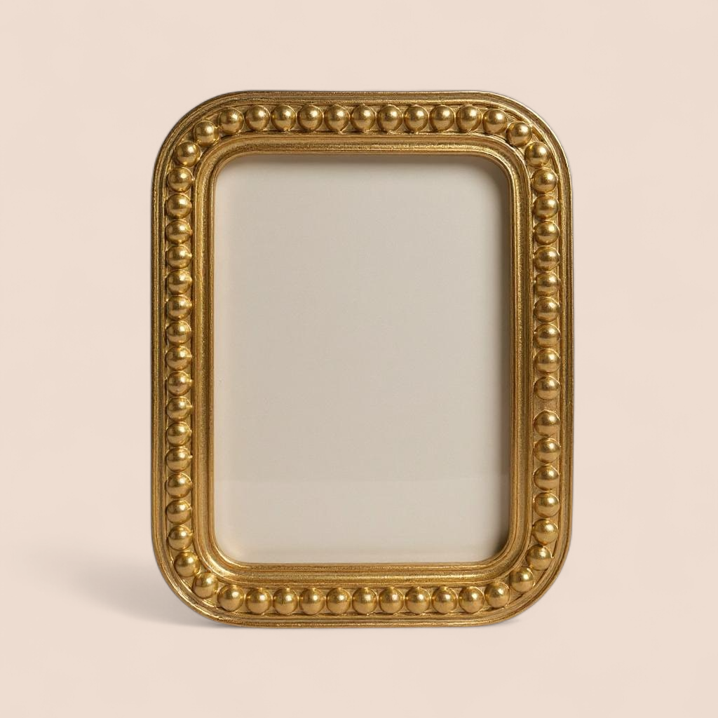 Aurora Beaded Gold Frame