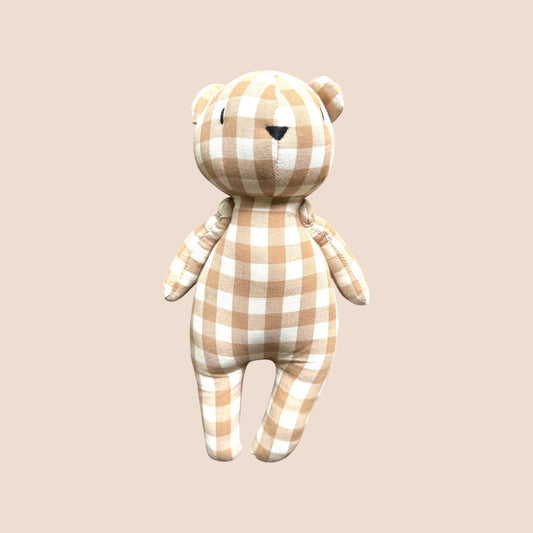 Gingham Cuddles Bear – Soft Plush Teddy for Babies & Kids