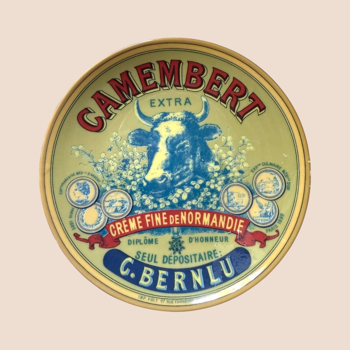 Fromage Charm Side Dish Set – Vintage French Cheese Plates