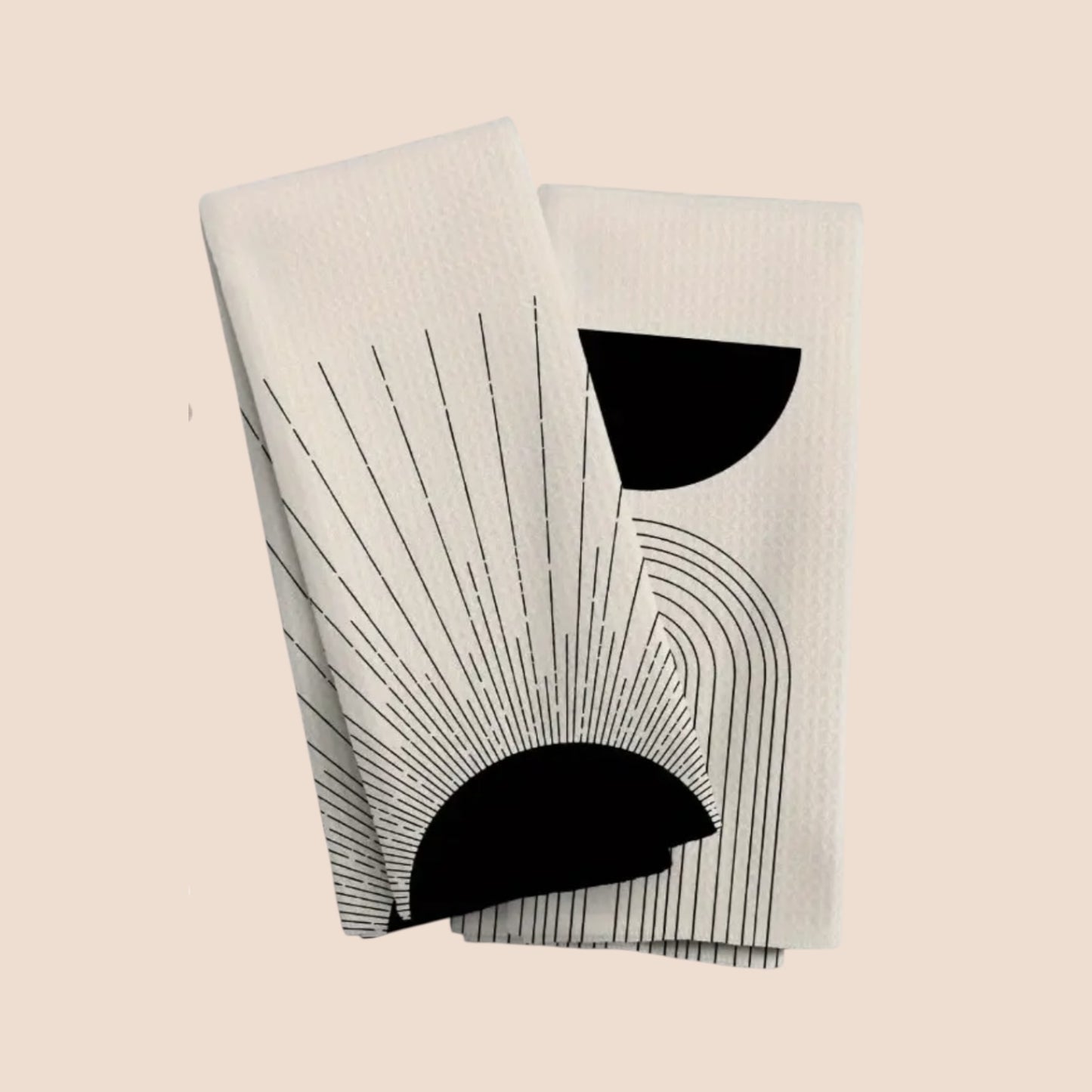 Golden Hour Tea Towels - B&W