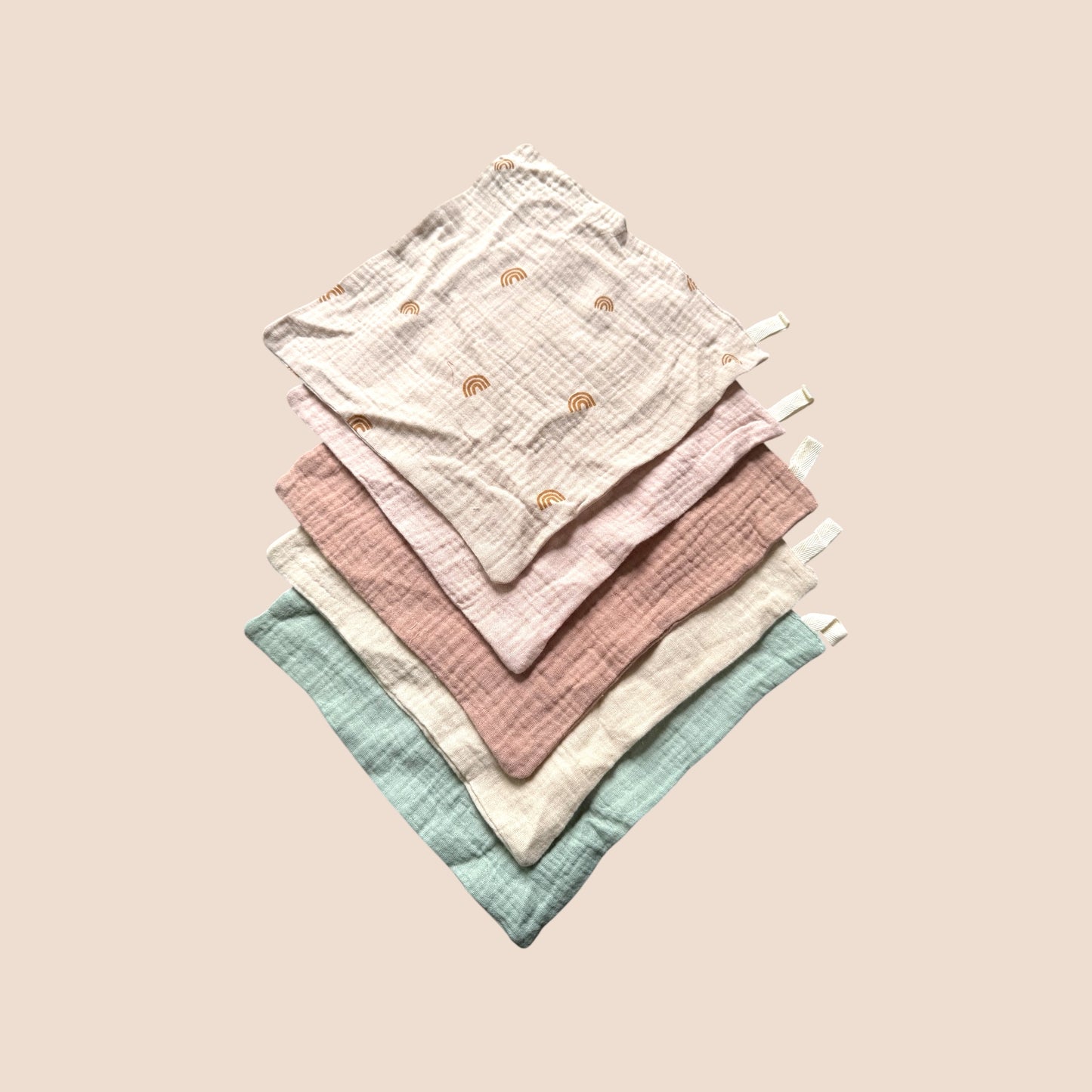 Rainbow Dreams Muslin Cloths – Set of 5