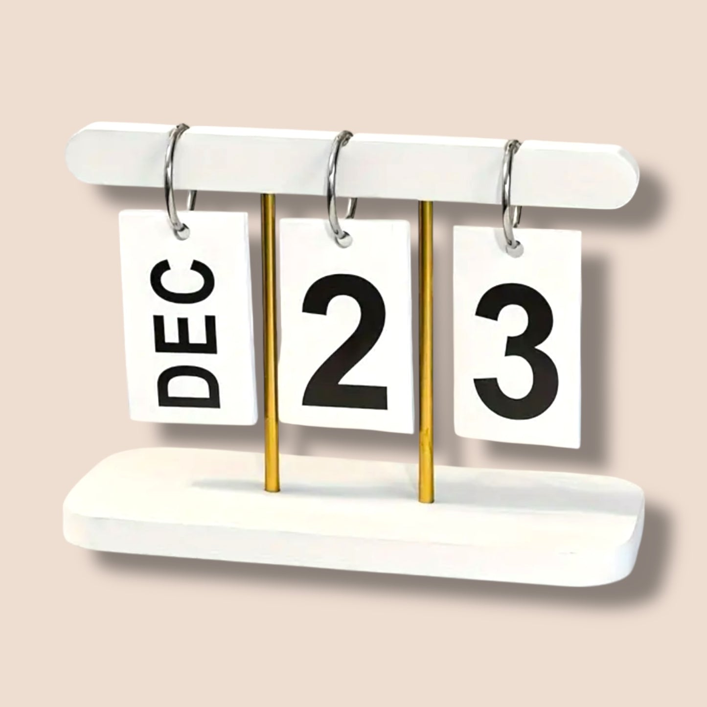 Timeless Flip Desk Calendar - White