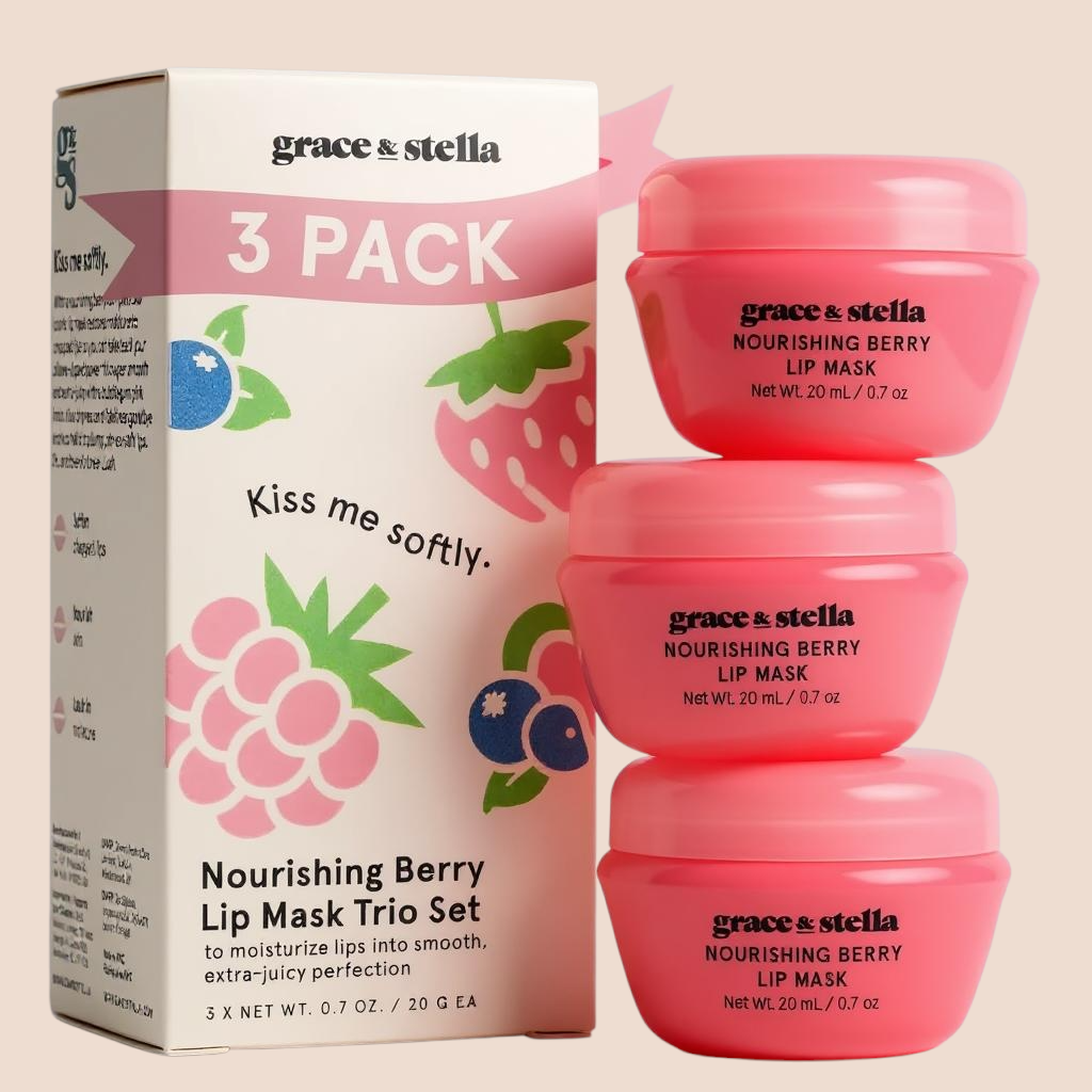 Grace & Stella Kiss Me Softly Lip Mask Trio